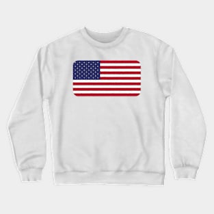 American Flag Style Crewneck Sweatshirt